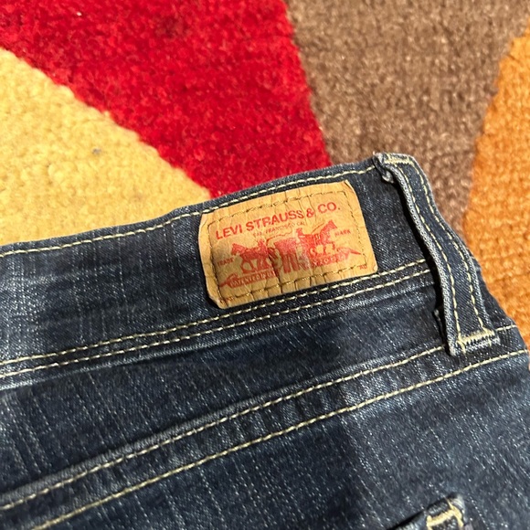 Levi’s Dark Wash y2k Denim Jean Capri Pants Zipper Ankle Junior’s Size 3 - Picture 6 of 11